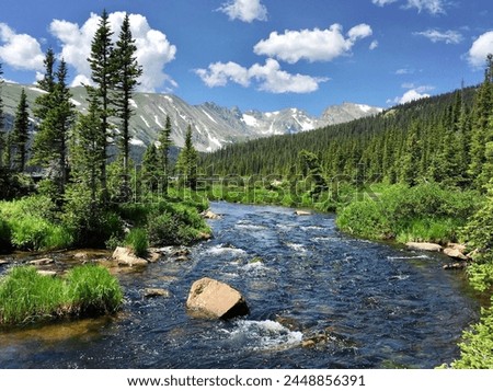 Saint Vrain Creek at Long Lake Indian Peaks Wilderness Brainard Lake Recreation District Royalty-Free Stock Photo #2448856391