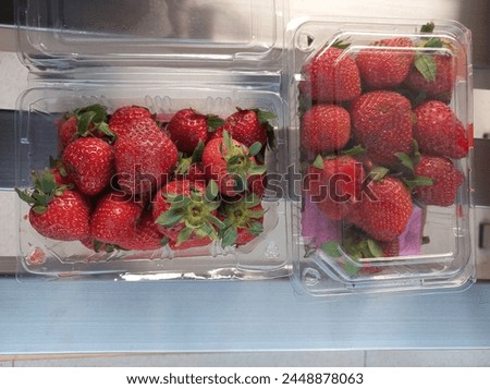 sweet strawberries in a box