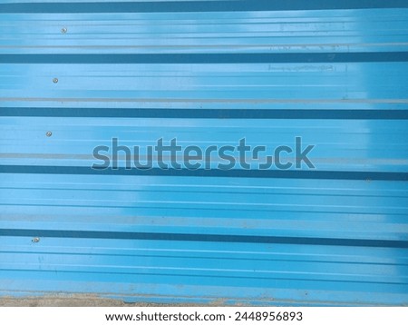 background texture pattern of sky blue horizontal line of tin with Bolt blue horizontal line background 