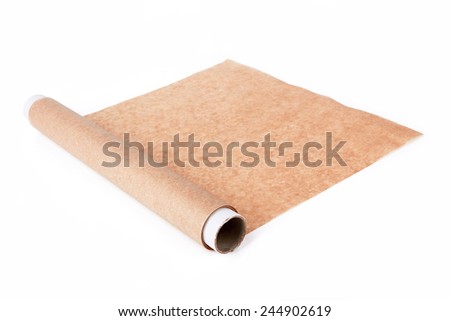 baking paper isolated on a white background 