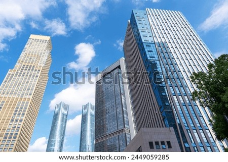 Metropolis of Shanghai's modern office building