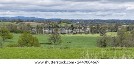 Countryside around Falfield South Gloucestershire including HM Prison Eastwood Park, England, United Kingdom Royalty-Free Stock Photo #2449084669