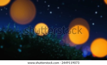City Night Light blurred bokeh abstract background