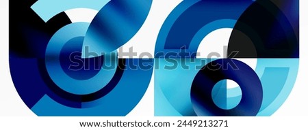 The number 66 is represented by a pattern of azure and aqua circles on a white background, resembling an automotive tire design. The electric blue adds a touch of art to the symmetry of the circles
