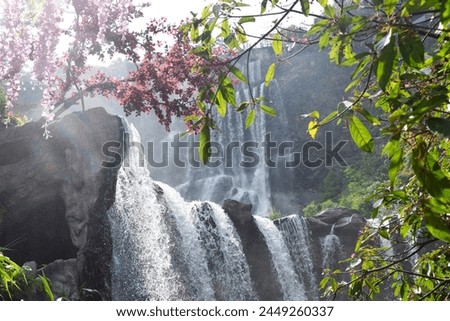 Gulong Gorge waterfall scenery in China Royalty-Free Stock Photo #2449260337