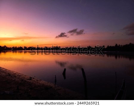 This picture was captured at lagoon in the evening, Sri Lanka.
