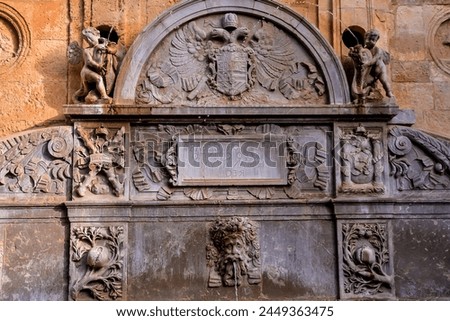 Photo Picture of a Beautiful Bas Relief Texture in Granada