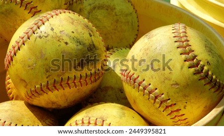 Artful image of the game of softball