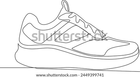 continuous line of cool shoes