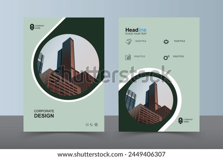 Modern Layout Flyer. Corporate Book Cover Design, EPS Vector Template. Can be Adapt to Brochure, Annual Report, Magazine, Business Presentation, Poster, flyer, Banner, Website