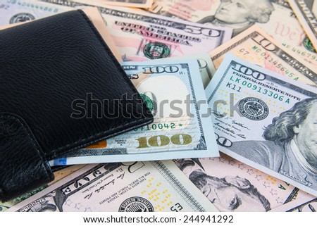 USA dollars in wallet