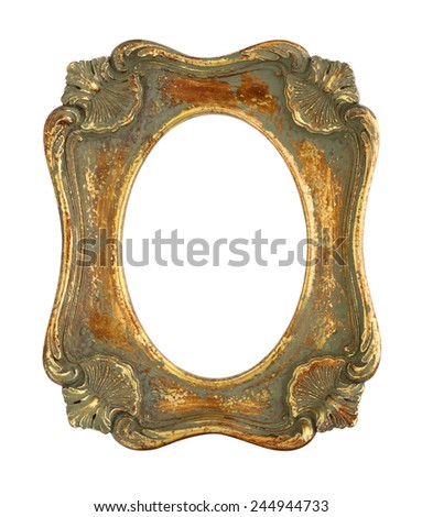 Antique Picture Frame withÂ Oval Opening