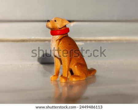 Plastic toy - dog figure for children and kinder