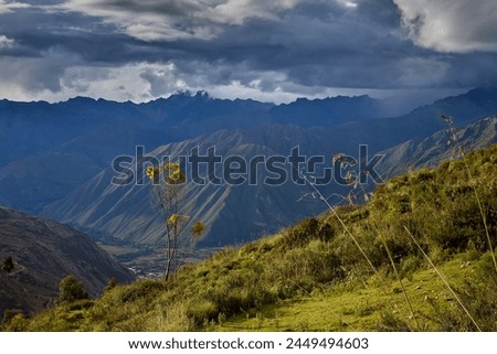 The Sacred Valley of Peru is not only a treasure trove of historical and cultural wonders but also a paradise for outdoor enthusiasts, including mountain bikers. Royalty-Free Stock Photo #2449494603