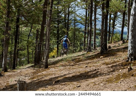 The Sacred Valley of Peru is not only a treasure trove of historical and cultural wonders but also a paradise for outdoor enthusiasts, including mountain bikers. Royalty-Free Stock Photo #2449494661