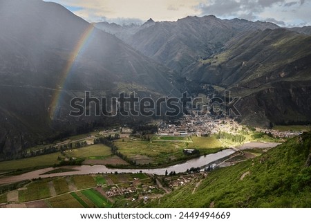 The Sacred Valley of Peru is not only a treasure trove of historical and cultural wonders but also a paradise for outdoor enthusiasts, including mountain bikers. Royalty-Free Stock Photo #2449494669
