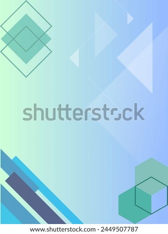 Abstract shapes geometrical background for multi-purposes. Beautiful blue theme abstract background.