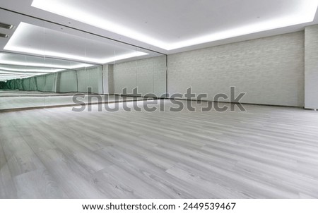 Interior of empty dance studio