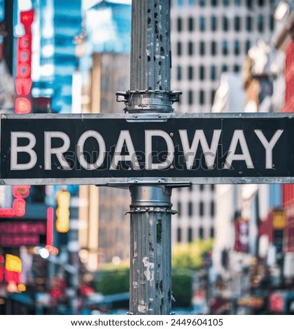 New York City Street Sign Broadway