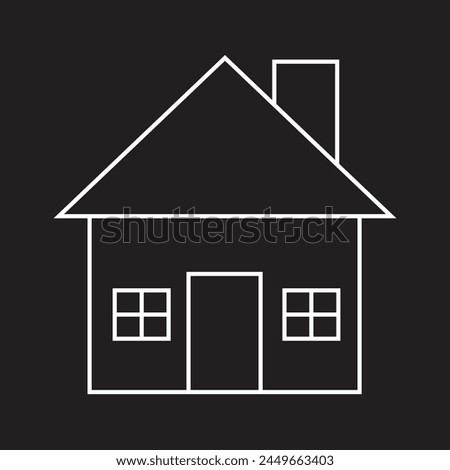 House clip art black and white Ilustration Image