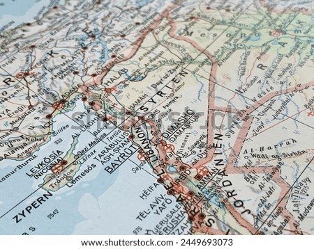 Map of Syria, world tourism, travel destination, world politics, trade and economy