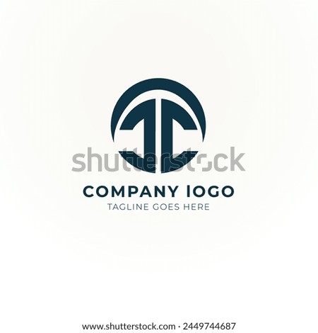 i logo flat design flat concept