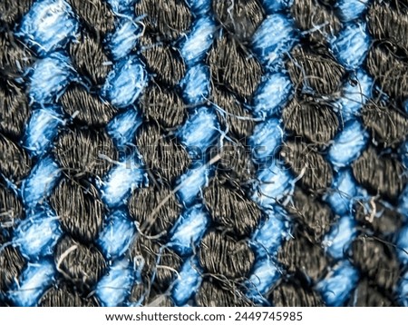Super Macro photography of a fabric textile which is shot with microscopic lens