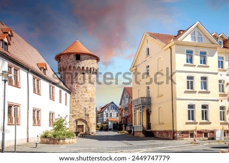 Old city of Schmalkalden, Germany 