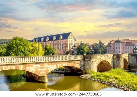 Old city of Hannversch Muenden, Germany 