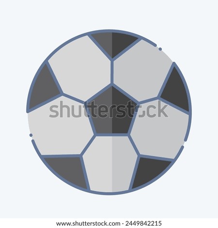 Icon Football. related to Football symbol. doodle style. simple design illustration