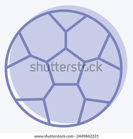 Icon Football. related to Football symbol. two tone style. simple design illustration