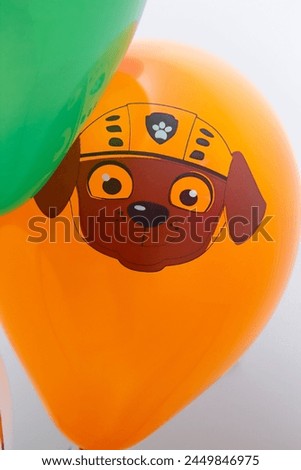 latex balloons with dog image