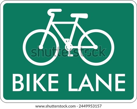 bike lane sign bicycle and pedestrian area bike route