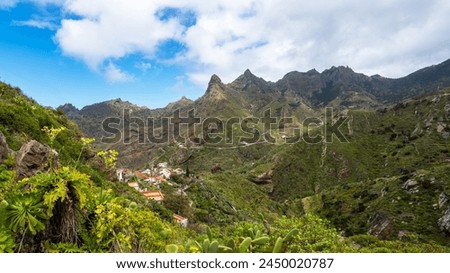 Landscape in Anaga mountains, Tenerife Royalty-Free Stock Photo #2450020787