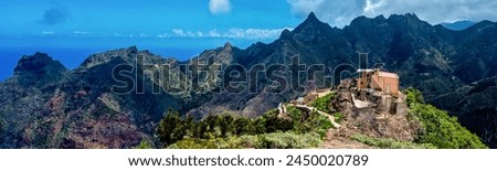 Landscape in Anaga mountains, Tenerife Royalty-Free Stock Photo #2450020789