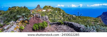Landscape in Anaga mountains, Tenerife Royalty-Free Stock Photo #2450022285