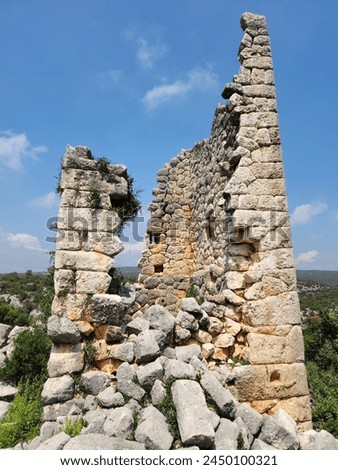 The ancient Imirzeli ruins in Erdemli, Mersin