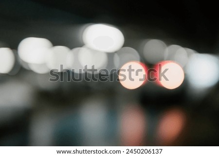 Soft focus image capturing the dreamy bokeh effect of defocused lights.