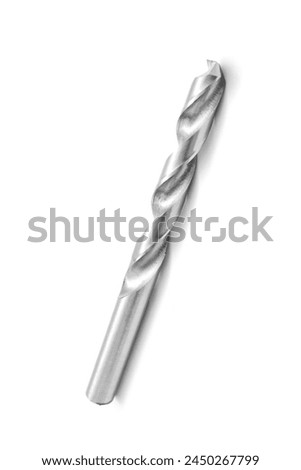 Metal drill isolated on white background 
