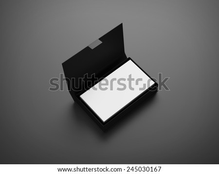 Stack of white business cards
