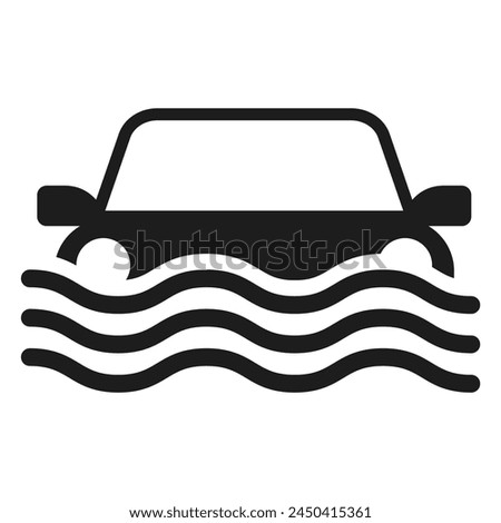 Set of Auto crash signs. Broken cars signs collection. Vector illustration.
