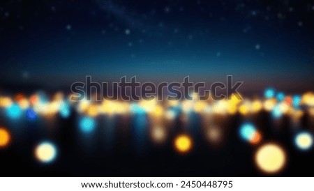 Night Light blurred bokeh abstract background