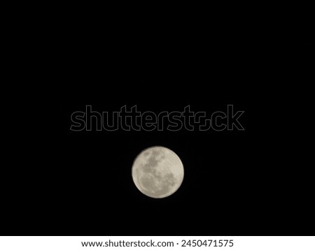 moon with black sky. underexpose 