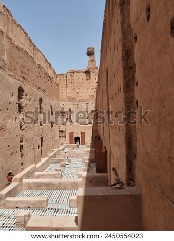 Al Badi Palace in Marrakech one of the best places to visit  Royalty-Free Stock Photo #2450554023