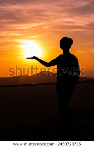 Silhouette pictures of people during sunset