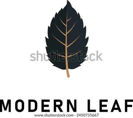 golden leaf logo,  vector Illustration of Golden Leaf Luxury Royal Logo 