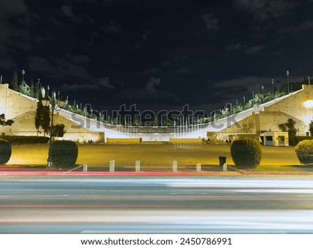 Several poses captured during an evening visit in Panathenaic Stadium of Athens, Greece. High quality photo