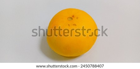 Single piece water melon on white background