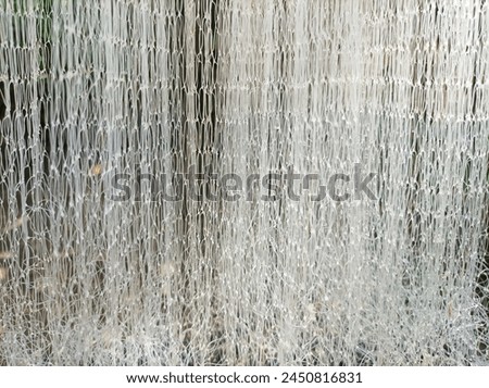 The texture of woven fishing nets can be used to find fish in the sea or river
