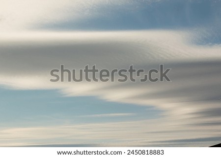 A rings of clouds in spring